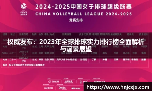 权威发布：2023年全球排球实力排行榜全面解析与前景展望